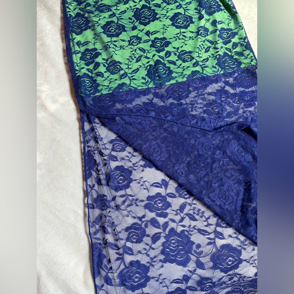 Dolls Kill Delia’s Y2K Purple Too Sassy To Care Lace Midi Skirt and Tank Top Set - Picture 7 of 10